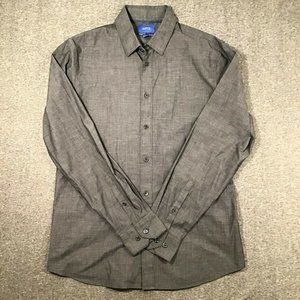 APT.9 Men's Gray Long Sleeve & Button-Up Shirt Size M